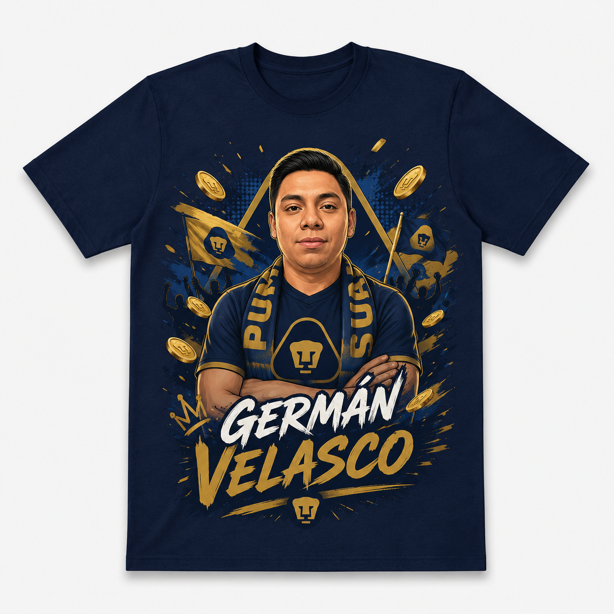 Playera azul German